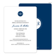 Navy Circle Initials Invitations Image 5 of 11